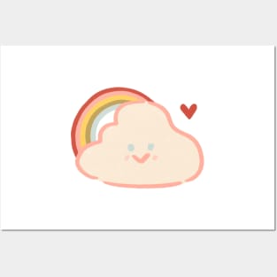 Rainbow Cloud Posters and Art